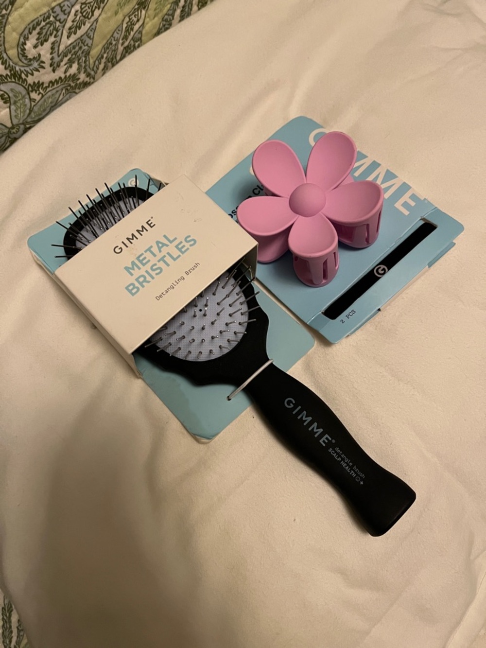 Gimme bundle detangling brush hair
 clip claw hair band tie